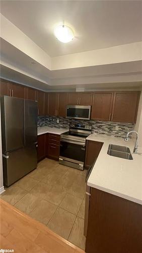 32-02-2420 Baronwood Drive, Oakville, ON - Indoor Photo Showing Kitchen With Stainless Steel Kitchen With Double Sink