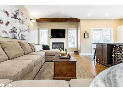 1 Bloxham Place, Barrie, ON - Indoor Photo Showing Living Room With Fireplace