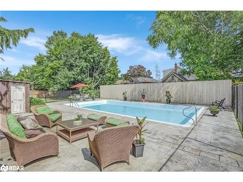 31 Lower Horning Road, Hamilton, ON - Outdoor With In Ground Pool With Deck Patio Veranda With Backyard