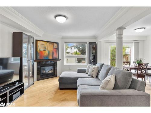 75 Bird Street, Barrie, ON - Indoor Photo Showing Living Room With Fireplace