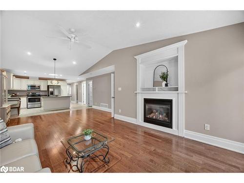 53 Clover Crescent, Wasaga Beach, ON - Indoor Photo Showing Living Room With Fireplace