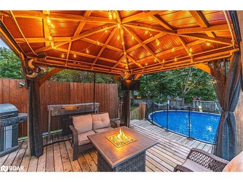 20 Pae Drive, Barrie, ON - Outdoor With Above Ground Pool With Deck Patio Veranda With Exterior