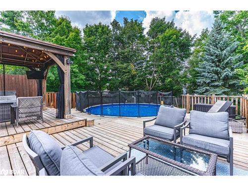 20 Pae Drive, Barrie, ON - Outdoor With Above Ground Pool With Deck Patio Veranda With Exterior