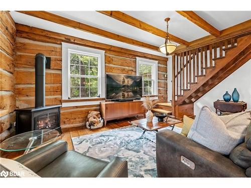 70 Cowans Crescent, Omemee, ON - Indoor Photo Showing Living Room With Fireplace
