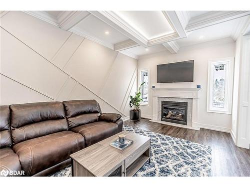 99 Mcintyre Drive, Barrie, ON - Indoor Photo Showing Living Room With Fireplace