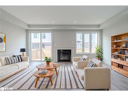 25 Amsterdam Drive, Barrie, ON - Indoor Photo Showing Living Room With Fireplace