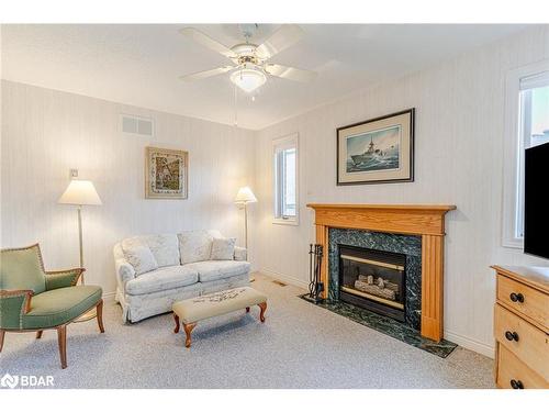 465 Ferndale Drive N, Barrie, ON - Indoor Photo Showing Living Room With Fireplace