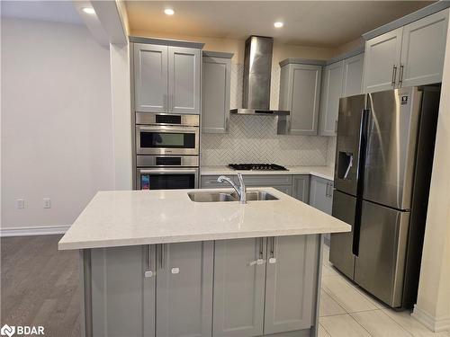 8 Beasley Grove, Ancaster, ON - Indoor Photo Showing Kitchen With Stainless Steel Kitchen With Double Sink With Upgraded Kitchen