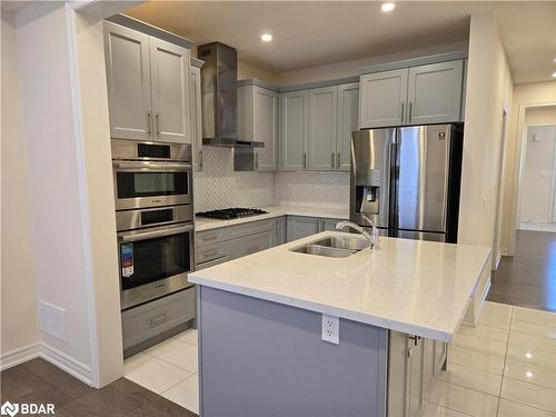 8 Beasley Grove, Ancaster, ON - Indoor Photo Showing Kitchen With Stainless Steel Kitchen With Double Sink With Upgraded Kitchen