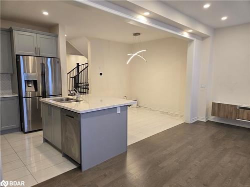 8 Beasley Grove, Ancaster, ON - Indoor Photo Showing Kitchen With Stainless Steel Kitchen With Double Sink With Upgraded Kitchen