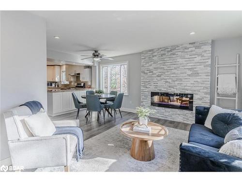 280 Private Street, Gravenhurst, ON - Indoor Photo Showing Living Room With Fireplace