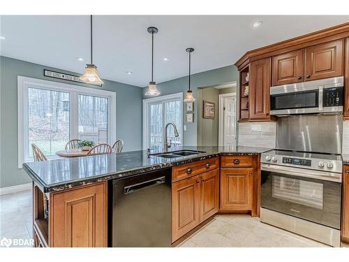 1311 Snow Valley Road, Midhurst, ON - Indoor Photo Showing Kitchen With Double Sink