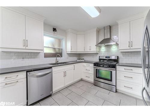 66 Raquel Street, Barrie, ON - Indoor Photo Showing Kitchen With Double Sink