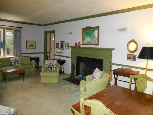 203 Grace Street, Port Dover, ON - Indoor Photo Showing Living Room With Fireplace