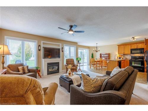 76 Upper Canada Drive, Port Rowan, ON - Indoor Photo Showing Living Room With Fireplace