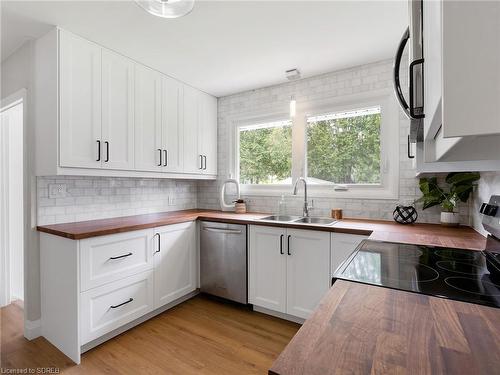 30 Cherry Street, Simcoe, ON - Indoor Photo Showing Kitchen With Double Sink