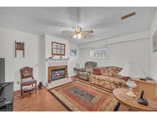 31 Leslie Avenue, Port Dover, ON - Indoor Photo Showing Living Room With Fireplace