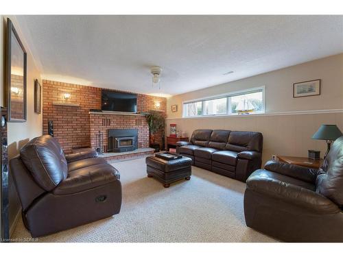 1174 Charlotteville 2 Road, Vittoria, ON - Indoor Photo Showing Living Room With Fireplace