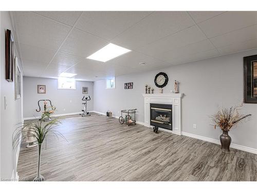 26 Blossom Avenue, Simcoe, ON - Indoor Photo Showing Basement With Fireplace