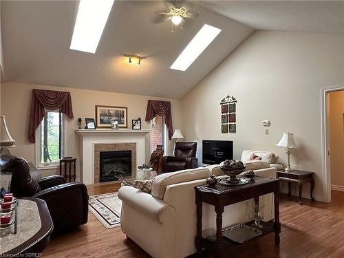 18 Coastal Court, Port Dover, ON - Indoor With Fireplace