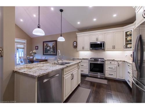 140 Schooner Drive, Port Dover, ON - Indoor Photo Showing Kitchen With Stainless Steel Kitchen With Upgraded Kitchen