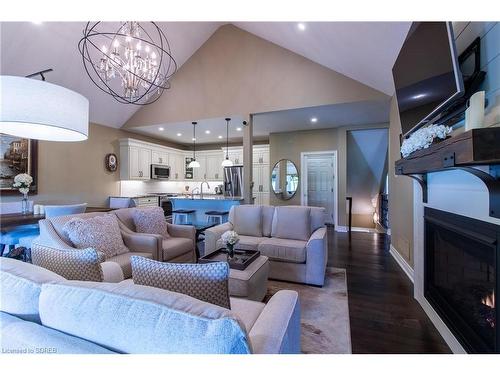 140 Schooner Drive, Port Dover, ON - Indoor Photo Showing Living Room With Fireplace