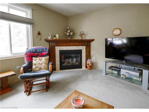 48 Leslie Avenue, Port Dover, ON - Indoor Photo Showing Living Room With Fireplace