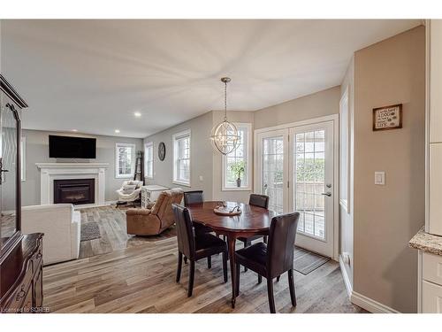 883 Lynedoch Road, Simcoe, ON - Indoor Photo Showing Dining Room With Fireplace
