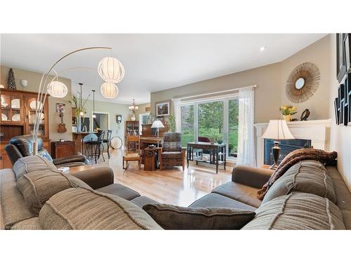 147 Wilson Drive, Simcoe, ON - Indoor Photo Showing Living Room With Fireplace