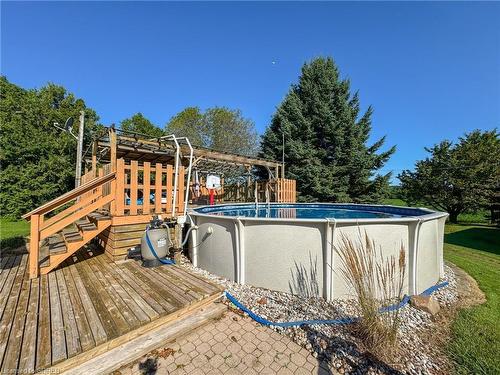 1191 Windham Road 12, Simcoe, ON - Outdoor With Above Ground Pool