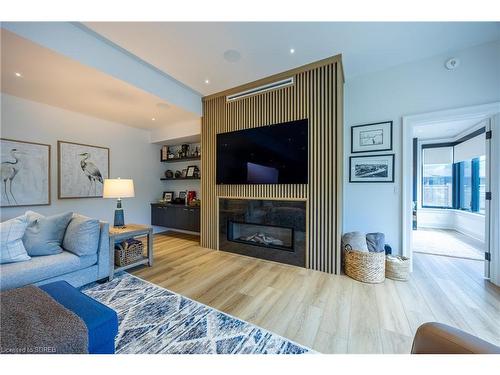 34 Grand Street, Port Dover, ON - Indoor Photo Showing Living Room With Fireplace