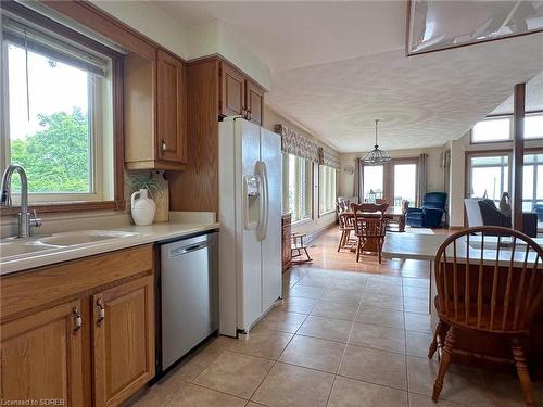 16 Dean Street, Port Dover, ON - Indoor Photo Showing Kitchen With Double Sink