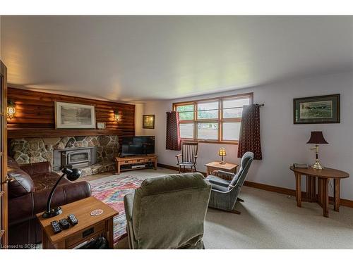 20 Van Norman Street, Charlotteville, ON - Indoor Photo Showing Living Room With Fireplace