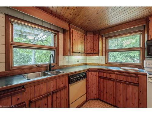 20 Van Norman Street, Charlotteville, ON - Indoor Photo Showing Kitchen With Double Sink