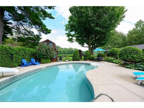 587 Hillcrest Road, Simcoe, ON - Outdoor With In Ground Pool With Backyard