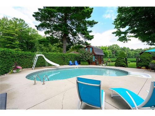 587 Hillcrest Road, Simcoe, ON - Outdoor With In Ground Pool With Backyard