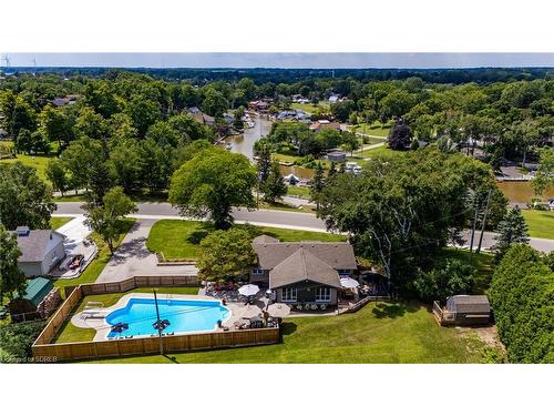 28 Donjon Boulevard, Port Dover, ON - Outdoor With In Ground Pool With View