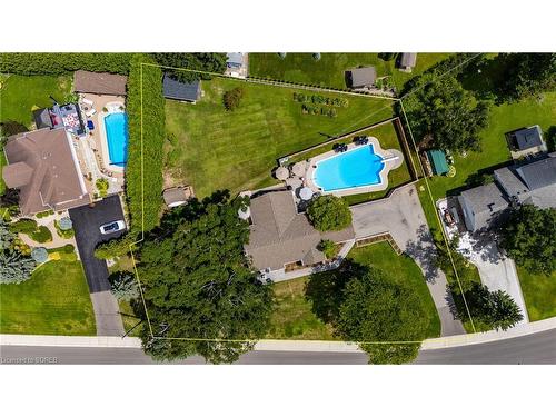 28 Donjon Boulevard, Port Dover, ON - Outdoor With In Ground Pool With View