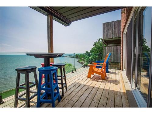 118 Brown Street, Port Dover, ON - Outdoor With Body Of Water With Deck Patio Veranda With Exterior