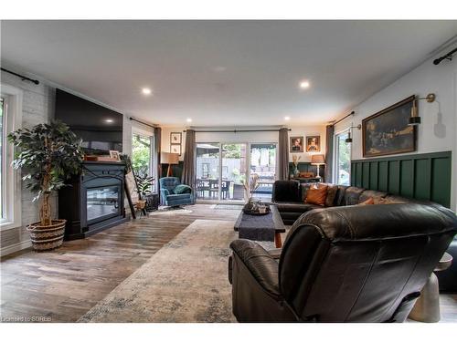 64 Rokeby Side Rd, Norfolk, ON - Indoor Photo Showing Living Room With Fireplace