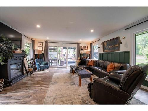 64 Rokeby Side Rd, Norfolk, ON - Indoor Photo Showing Living Room With Fireplace