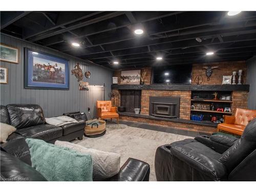 64 Rokeby Side Rd, Norfolk, ON - Indoor Photo Showing Living Room With Fireplace