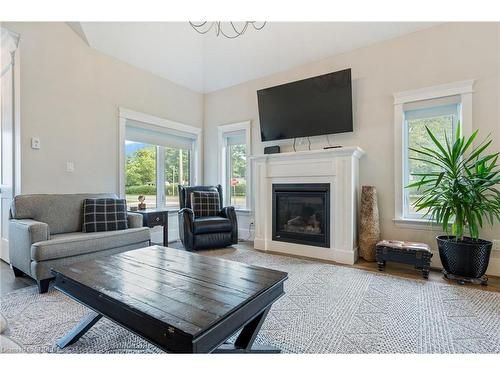 1-744 Nelson Street, Port Dover, ON - Indoor Photo Showing Living Room With Fireplace