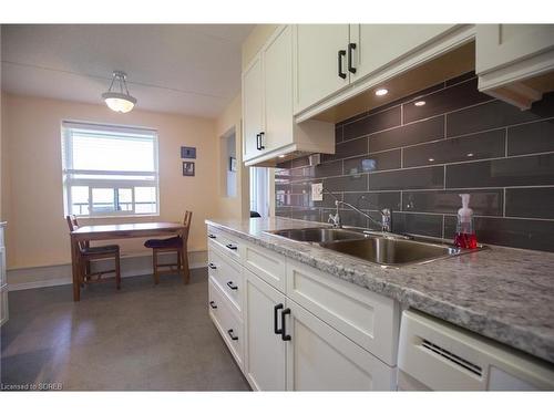 402-5 Mill Pond Court, Simcoe, ON - Indoor Photo Showing Kitchen With Double Sink