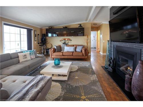 2 Hickory Hollow, Nanticoke, ON - Indoor Photo Showing Living Room With Fireplace