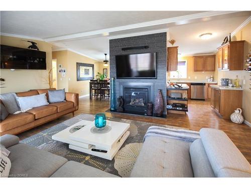 2 Hickory Hollow, Nanticoke, ON - Indoor Photo Showing Living Room With Fireplace