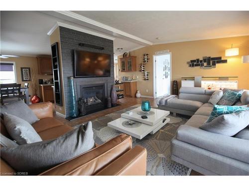 2 Hickory Hollow, Nanticoke, ON - Indoor Photo Showing Living Room With Fireplace