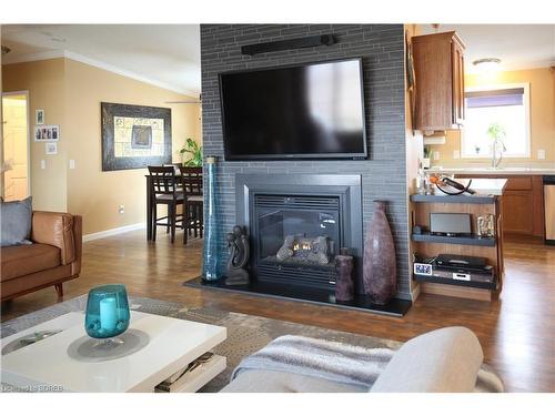 2 Hickory Hollow, Nanticoke, ON - Indoor Photo Showing Living Room With Fireplace