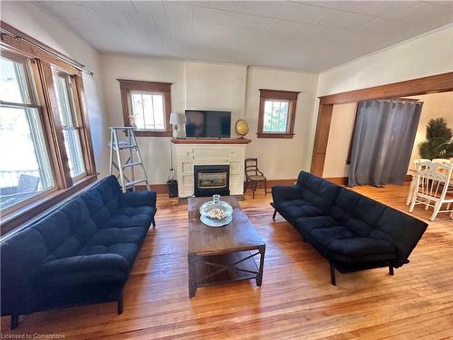 228 St George St Street, Port Dover, ON - Indoor Photo Showing Living Room With Fireplace