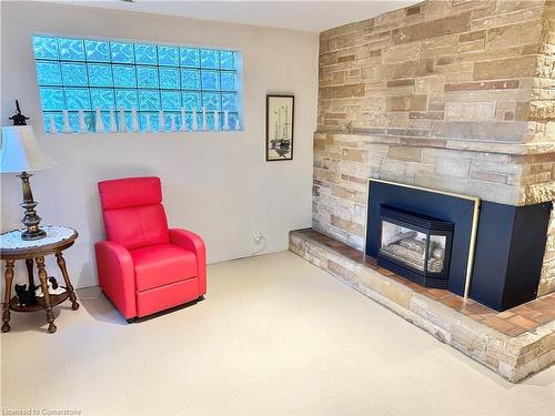 605 Gage Street, Delhi, ON - Indoor Photo Showing Living Room With Fireplace